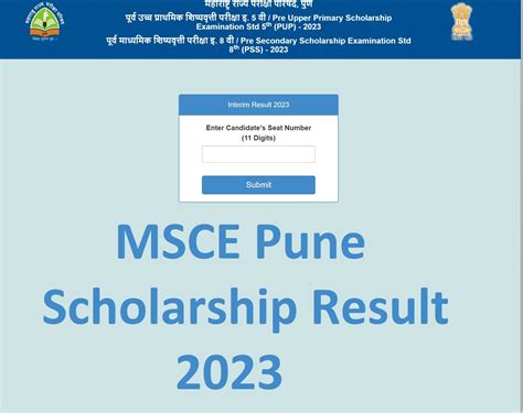 Maharashtra Scholarship Result 2024 Download from .